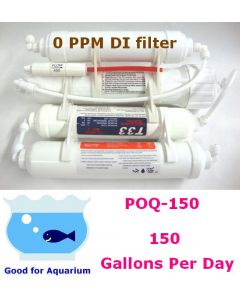 0PPM Portable 150GPD Reverse Osmosis RO+DI Filtration POQ-4B-150