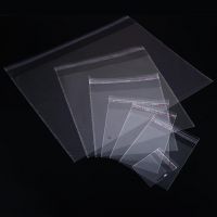 Lots Crystal Clear Resealable Bags Stitched Edge Self Peel Seal Poly OPP