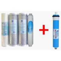 1set 5pcs RO Replacement Filters +50 GPD membrane#FS-4M50