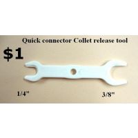 double side 1/4 & 3/8" Collet release tool