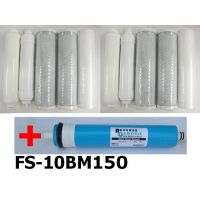 10pcs 0ppm RO replacement DI filters+150 GDP Membrane FS-10BM150
