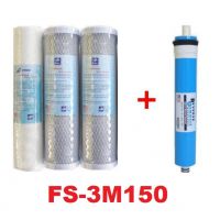 4pc Reverse Osmosis Replacement Filters 150 G membrane  FS-3M150