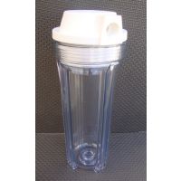 1/2" port (clear) 10" filter Housing with lid For RO whole house