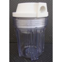 1/2" port of Clear 5" filter Housing with lid For RO whole house