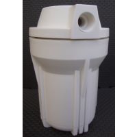 1/2" port of white 5" filter Housing with lid For RO whole house