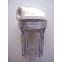 Clear 5" filter Housing with lid whole House water System 3/4"
