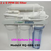 150G 0ppm Reverse Osmosis+2DI Aquarium Water Filter#RQ-6BB-150