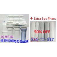 RQ-6BT-100+5 100G 6stage Reverse Osmosis with Tank +5pc Filters