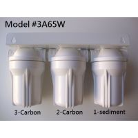 5" Whole House 3 stage filtration water system 3/4" ports (white